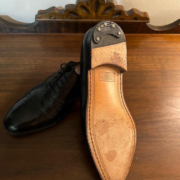Elegant Black Leather Men's Oxfords - Picture 5 of 5